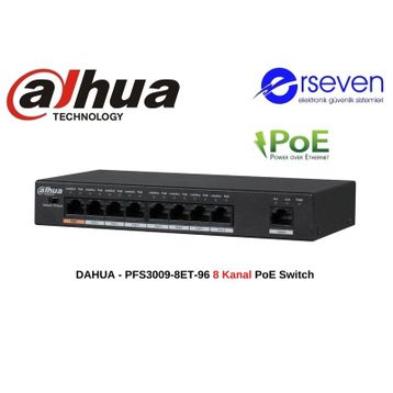 Dahua PFS3009-8ET-96 8 Kanal Poe Switch