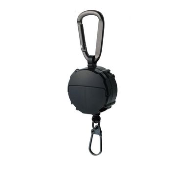 Daiichiseiko Black Carabiner Reel + Micro Case 2 Gözlü Aksesuar Askısı