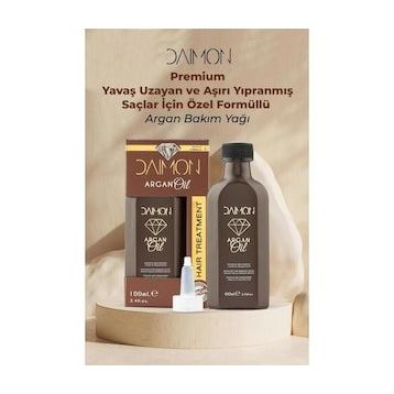 Daimon Yavaş Uzayan ve Aşırı Yıpranmış Saçlar İçin 100 ml Argan Bakım Yağı