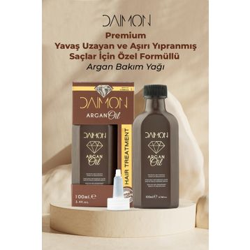 Daimon Yavaş Uzayan ve Aşırı Yıpranmış Saçlar İçin 100 ml Argan Bakım Yağı