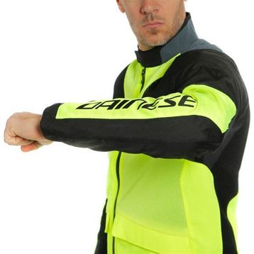 Dainese Air Tourer Tekstil Fluo Yellow Ebony Black Motorsiklet Mont
