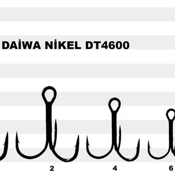 Daiwa DT4600 Nikel No:2 3'lü Olta İğnesi