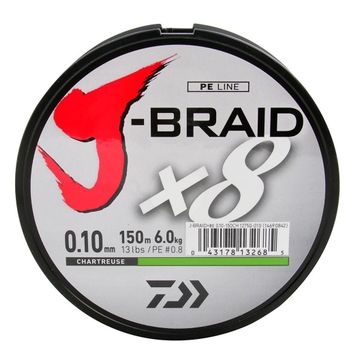 Daiwa J-BRAİD 8B Chartreuse 150 m 0.10 mm İp Misina