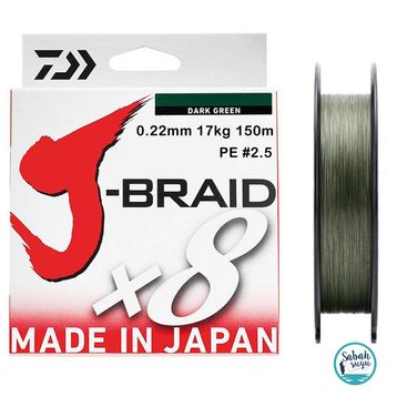 Daiwa J Braid PE 8X 0.20 mm İp Misina