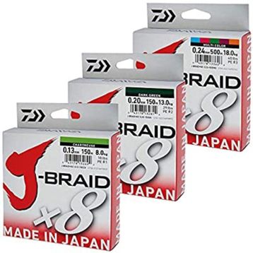Daiwa J-Braid X8 Chartreuse 150 m Misina