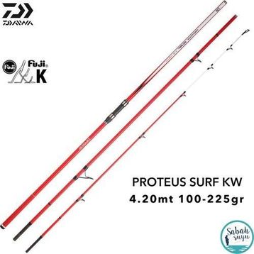 Daiwa Proteus Surf KW 420 cm 100-225 gr 3 Parça Surf Kamışı