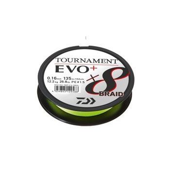 Daiwa Tournament 8B Evo+ Chartreuse 135M 0,16 mm İp Misina