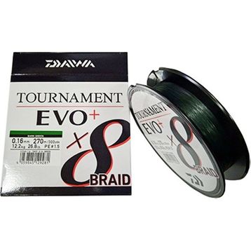 Daiwa Tournament 8b Evo+ Dark Green 270M 0,14 mm İp Misina