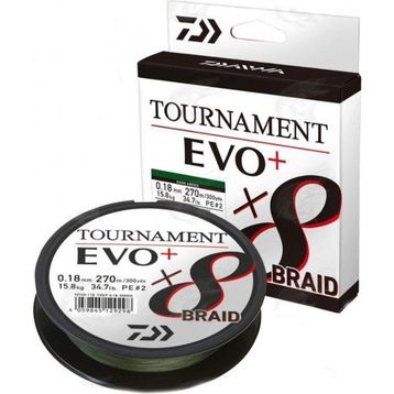 Daiwa Tournament 8b Evo+ Dark Green 270M 0,16 mm İp Misina