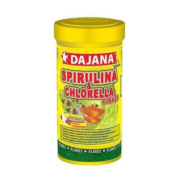 Dajana Spirulina ve Chlorella Flakes 100 ml 20 gr Akvaryum Balık Yemi