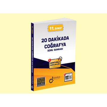 Dakika Yayınları 11.Sınıf 20 Dakikada Coğrafya Soru Bankası