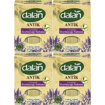 Dalan Antik Defneli Lavantalı 4x900 gr Zeytinyağı Sabunu