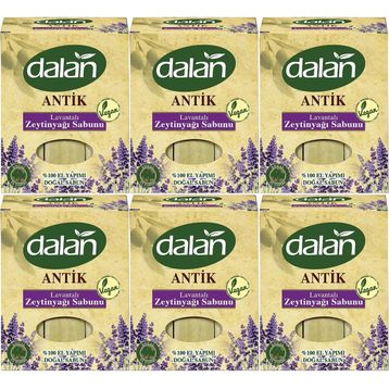 Dalan Antik Defneli Lavantalı 6x900 gr Zeytinyağı Sabunu