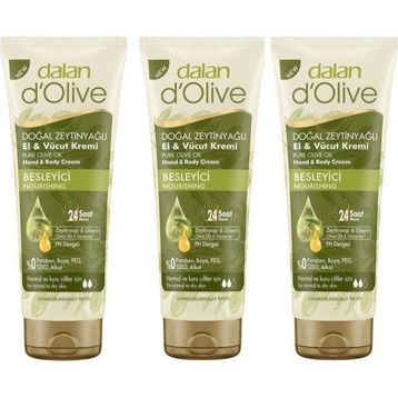 Dalan Dolive 3x250 ml Tüp Set El ve Vücut Kremi