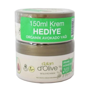 Dalan D'olive Besleyici Organik 250+150 ml Avokado Yağlı Kremi