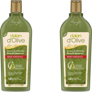 Dalan D'olive Zeytinyağlı 2x400 ml Renk Koruyucu Şampuan
