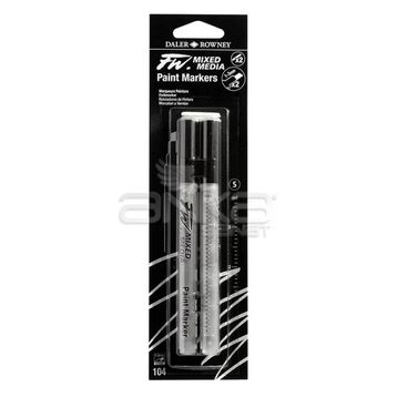 Daler Rowney 104 1-3 mm Kesik Uç s Fw Mixed Media Paint Marker Sets