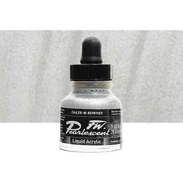 Daler Rowney 119 Silver Pearl Fw Pearlescent Acrylic Inks 29.5 ml Cam Şişe
