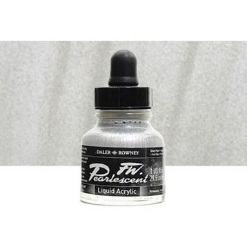 Daler Rowney 119 Silver Pearl Fw Pearlescent Acrylic Inks 29.5 ml Cam Şişe