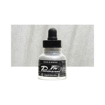 Daler Rowney 119 Silver Pearl Fw Pearlescent Acrylic Inks 29.5 ml Cam Şişe