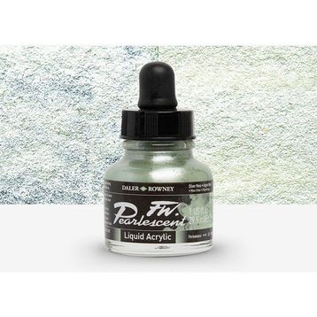 Daler Rowney 129 Silver Moss Fw Pearlescent Acrylic Inks 29.5 ml Cam Şişe