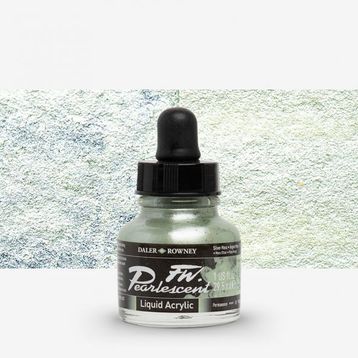 Daler Rowney 129 Silver Moss Fw Pearlescent Acrylic Inks 29.5 ml Cam Şişe