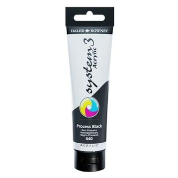 Daler Rowney 129150040 Process Black 150 ml Akrilik Boya