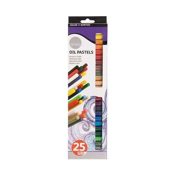 Daler Rowney 149419 25 Renk Simply Yağlı Pastel Boya Seti