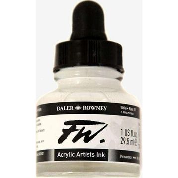 Daler Rowney 193968 FW Ink Likit 29.5 ml White 1129 Akrilik Boya