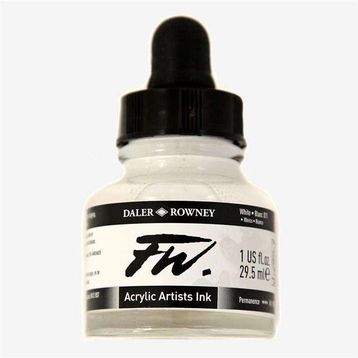 Daler Rowney 193968 FW Ink Likit 29.5 ml White 1129 Akrilik Boya