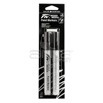 Daler Rowney 201 1-2 mm Yuvarlak Uç m Fw Mixed Media Paint Marker Sets