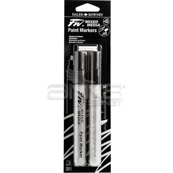 Daler Rowney 201 1-2 mm Yuvarlak Uç m Fw Mixed Media Paint Marker Sets