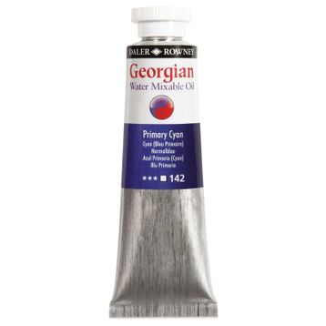 Daler Rowney 37 ml 142 Primary Cyan Georgian Water Mixable Oil Su Bazlı Yağlı Boya