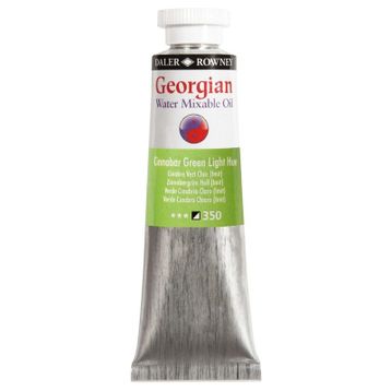 Daler Rowney 37 ml 350 Cinnabar Green Light Hue Georgian Water Mixable Oil Su Bazlı Yağlı Boya