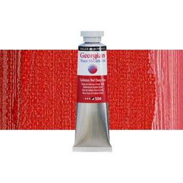 Daler Rowney 37 ml 504 Cadmium Red Deep Hue Georgian Water Mixable Oil Su Bazlı Yağlı Boya