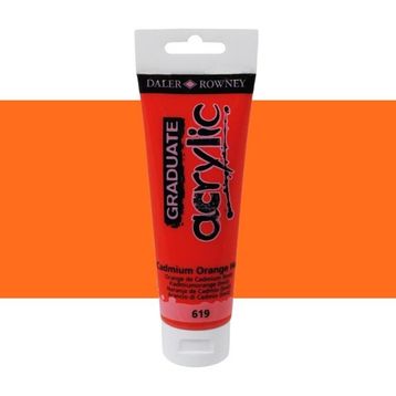Daler Rowney 5781854 120 ml No:619 Cadmium Orange Hue Graduate Akrilik Boya