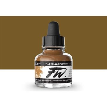 Daler Rowney Antelope Brown 222 Fw Acrylic Artist Ink 29.5 ml Cam Şişe