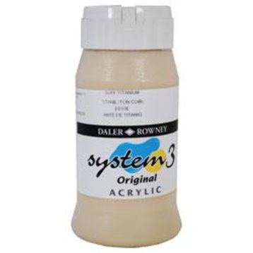 Daler Rowney Buff Titanium 24 500 ml System 3 Akrilik Boya