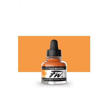Daler Rowney Flame Orange 687 Fw Acrylic Artist Ink 29.5 ml Cam Şişe