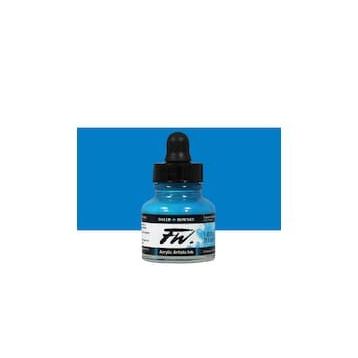 Daler Rowney Fluorescent Blue 100 Fw Acrylic Artist Ink 29.5 ml Cam Şişe
