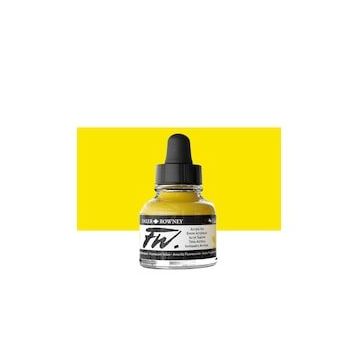 Daler Rowney Fluorescent Yellow 681 Fw Acrylic Artist Ink 29.5 ml Cam Şişe