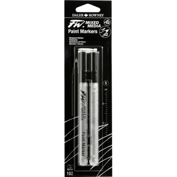 Daler Rowney FW Mixed Media Paint Sets 102 1 mm Sert Uç S Marker Kalem