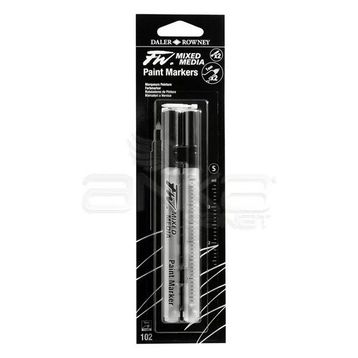 Daler Rowney FW Mixed Media Paint Sets 102 1 mm Sert Uç S Marker Kalem