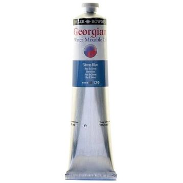 Daler Rowney Georgian 200 ml 129 Sevres Blue Water Mixable Oil Su Bazlı Yağlı Boya