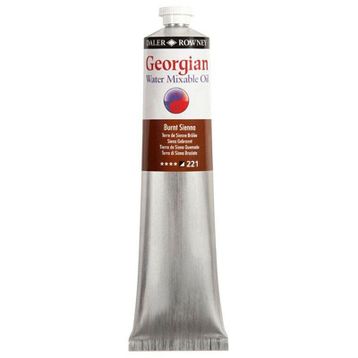 Daler Rowney Georgian 200 ml 221 Burnt Sienna Water Mixable Oil Su Bazlı Yağlı Boya