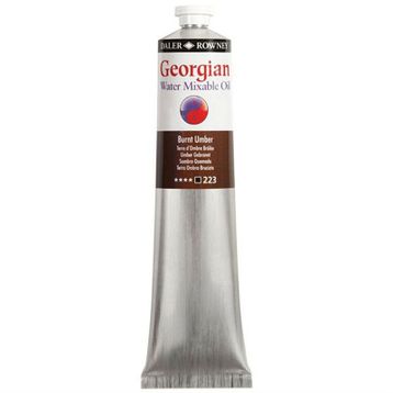 Daler Rowney Georgian 200 ml 223 Burnt Umber Water Mixable Oil Su Bazlı Yağlı Boya