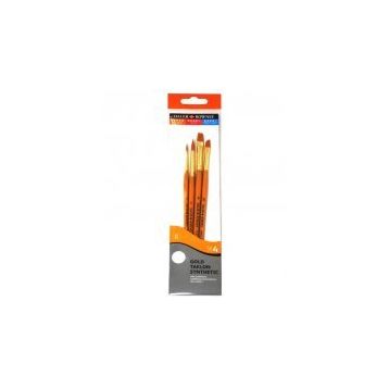 Daler Rowney Gold Taklon Short Handled 4 Pc Fırça Seti