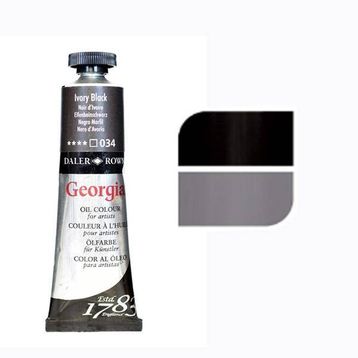Daler Rowney N:034 Ivory Black 38 ML Georgian Yağlı Boya