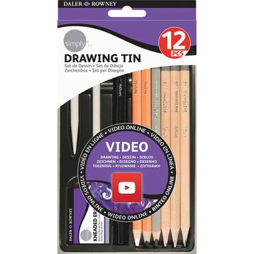 Daler Rowney Simply Drawing Tin 12'li Set