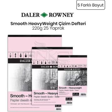Daler Rowney Smooth Heavyweight 220 gr 25 Yaprak Defter